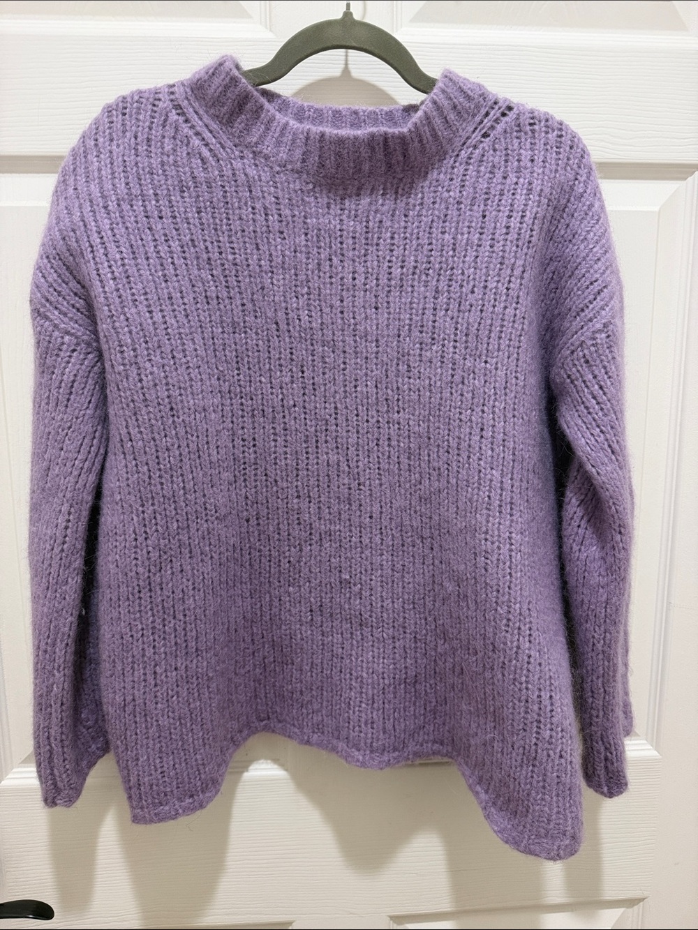 Aritzia Wilfred Thierry Alpaca Wool Blend Oversized Sweater Lavender Purple - S